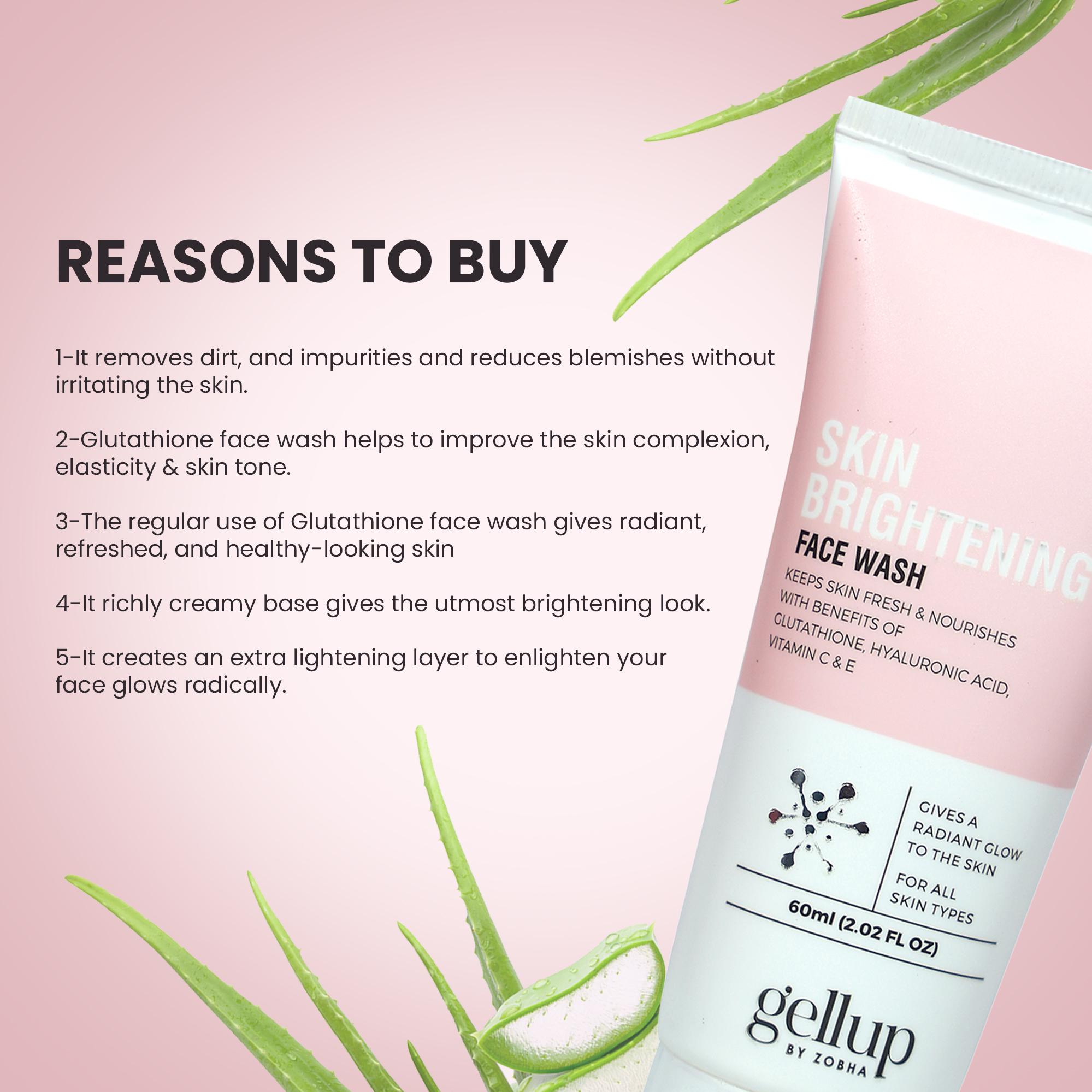 Skin Brightening Facewash With The Benefit Of Glutathione • Sahil • HYPD