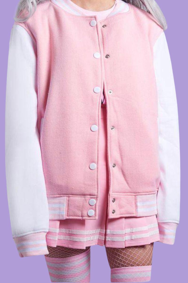 Pink Varsity Jacket • Onlineshopping • HYPD